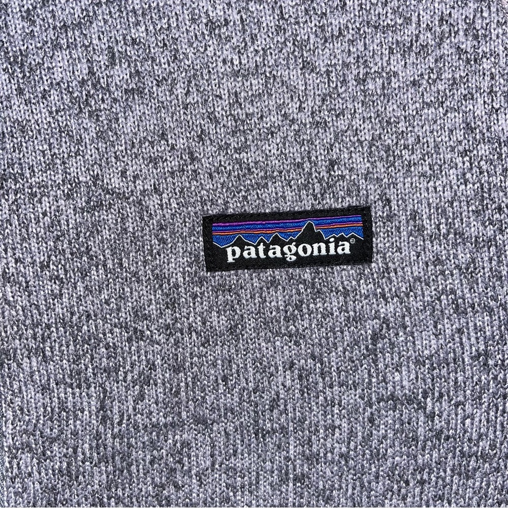Patagonia Heathered Purple Quarter-Zip Fleece Pullover Sweater Size Medium - Picture 6 of 14